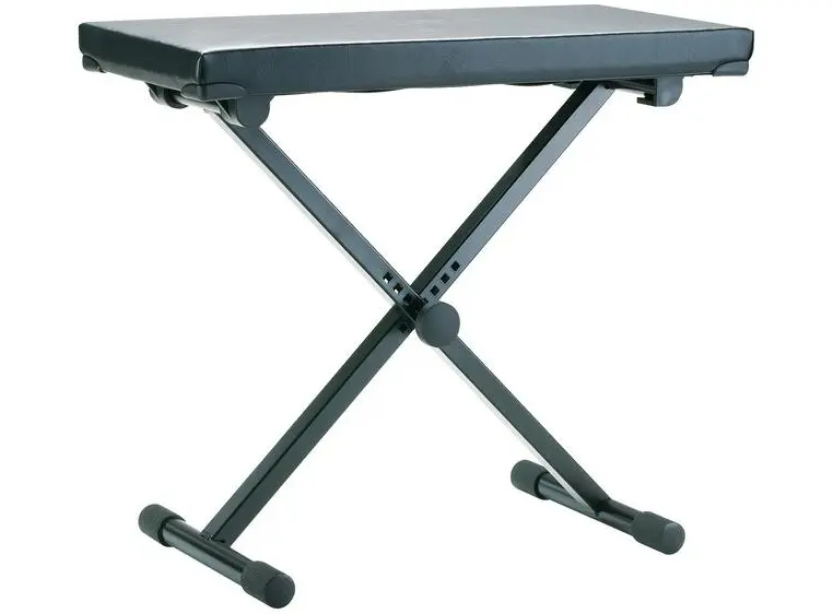 K&M 14075 Keyboard bench black leather 